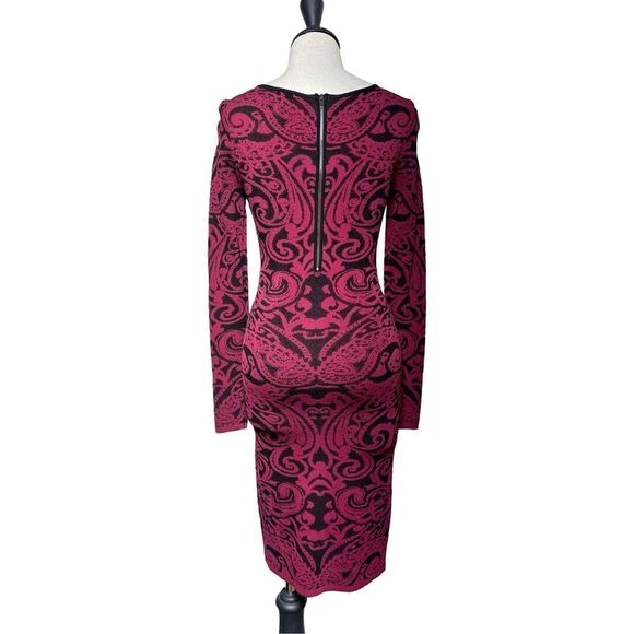 Cache Long Sleeve Embellished Bodycon Sweater Dress Size Small - Picture 4 of 5